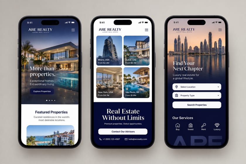 App mobile da ARF Realty