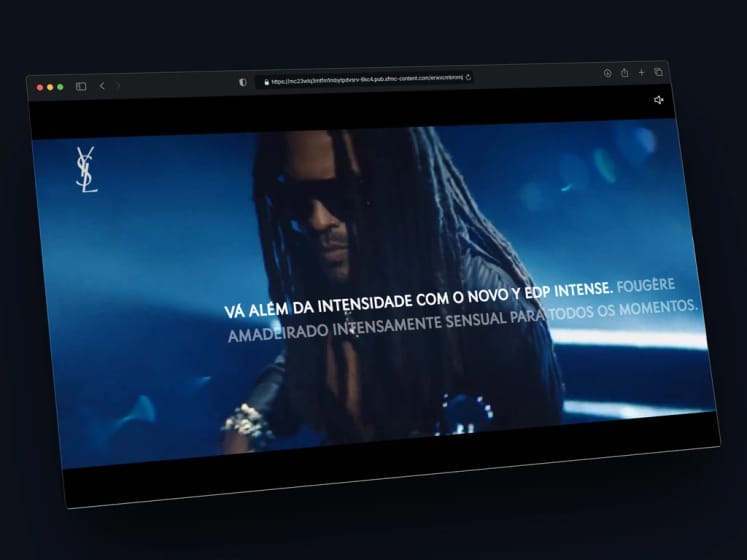 Site institucional NewCo, versão desktop