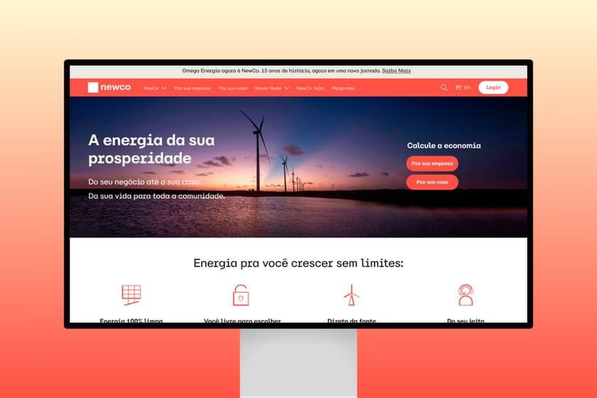 Site institucional de energia renovável